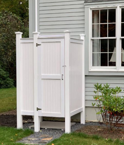 outdoor shower stall pvc