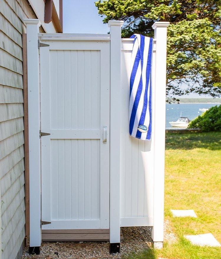 PVC House Mount Mashpee, MA Cape Cod Outdoor Shower Kits